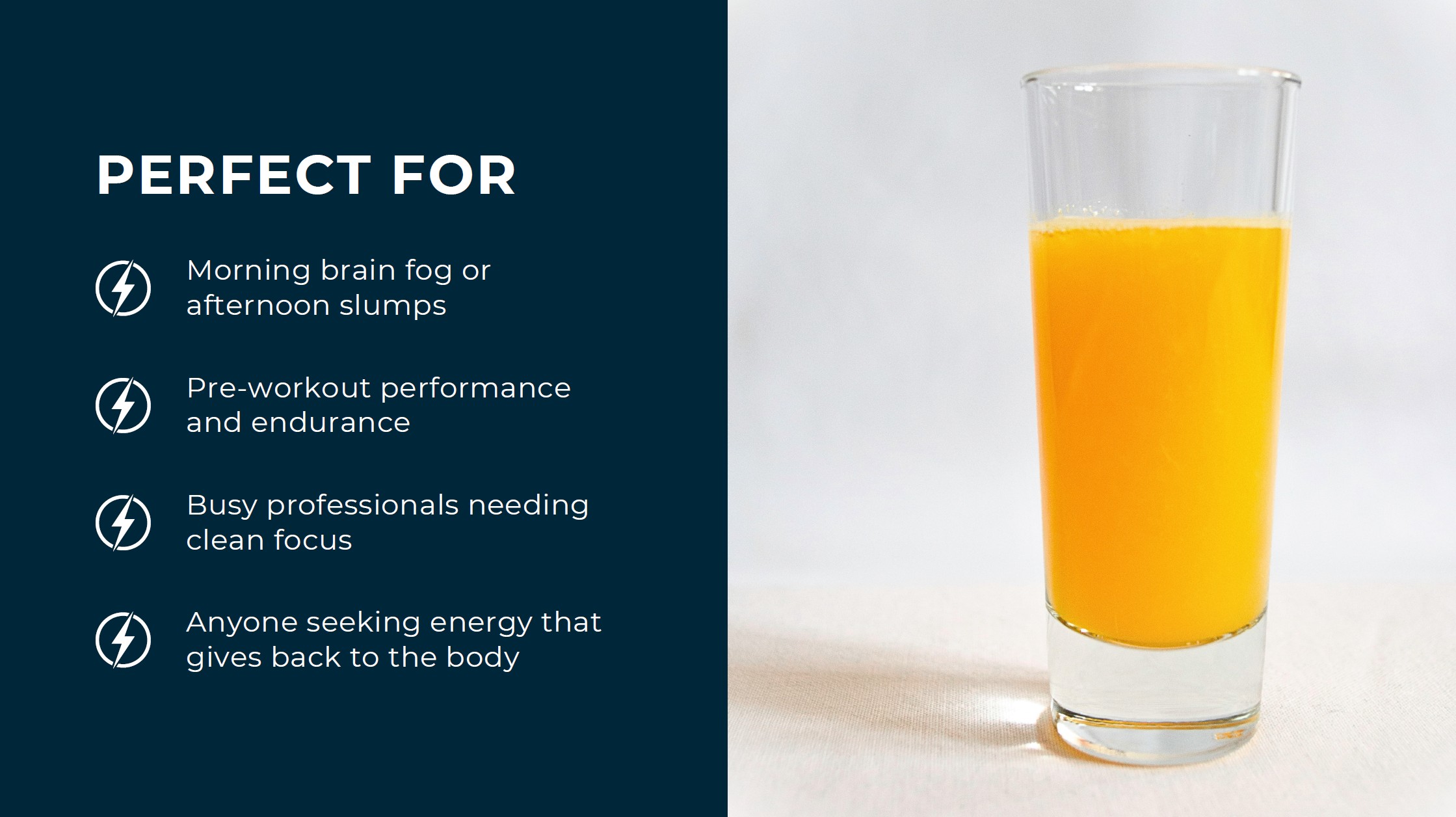 BOLT Energy Drink Mix is perfect for morning brain fog, pre-workout performance, clean focus, and active living